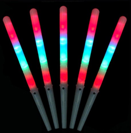  Sticks Cotton Candy with led lighting / 28 cm / 100 Stück