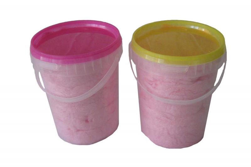 1.0 L Bucket Transparent with Lid / 378 pieces