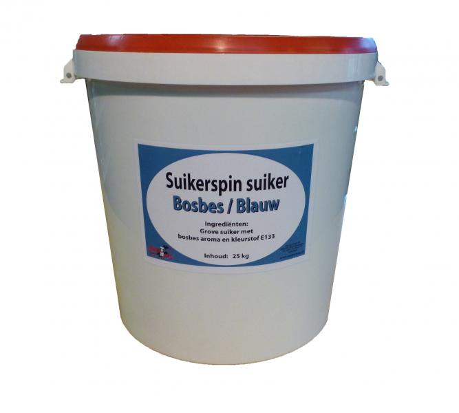 Candyfloss sugar blueberry blue 25 kg