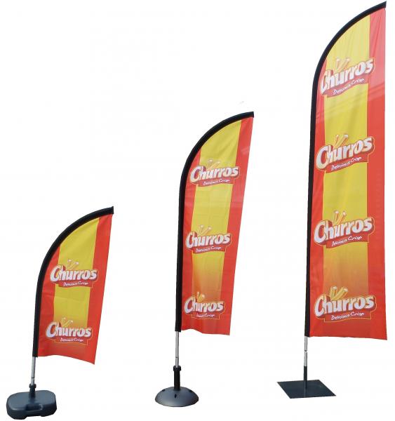 Flag Churroswith Pole 330 x 80 cm