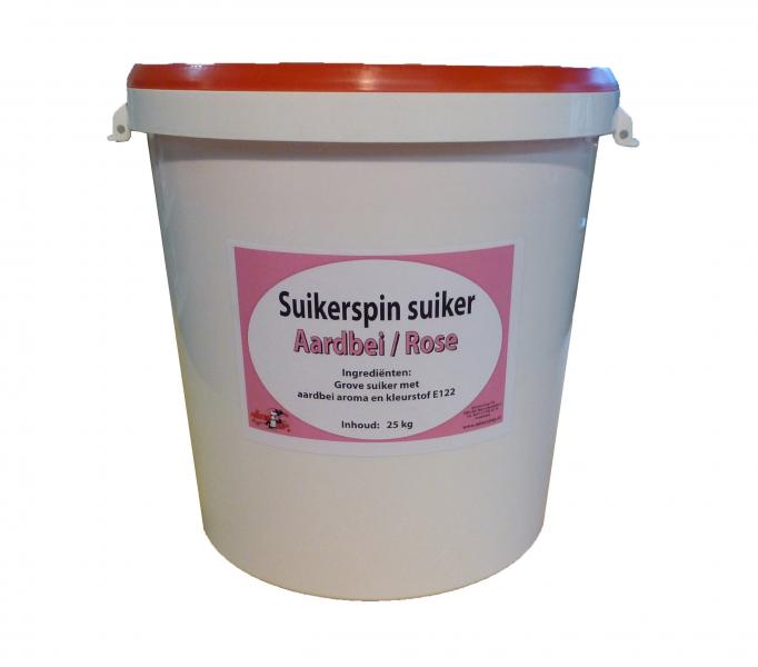 Candyfloss sugar strawberry 25 kg