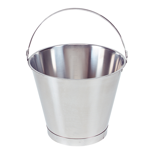 10.0 L Stainless steel bucket