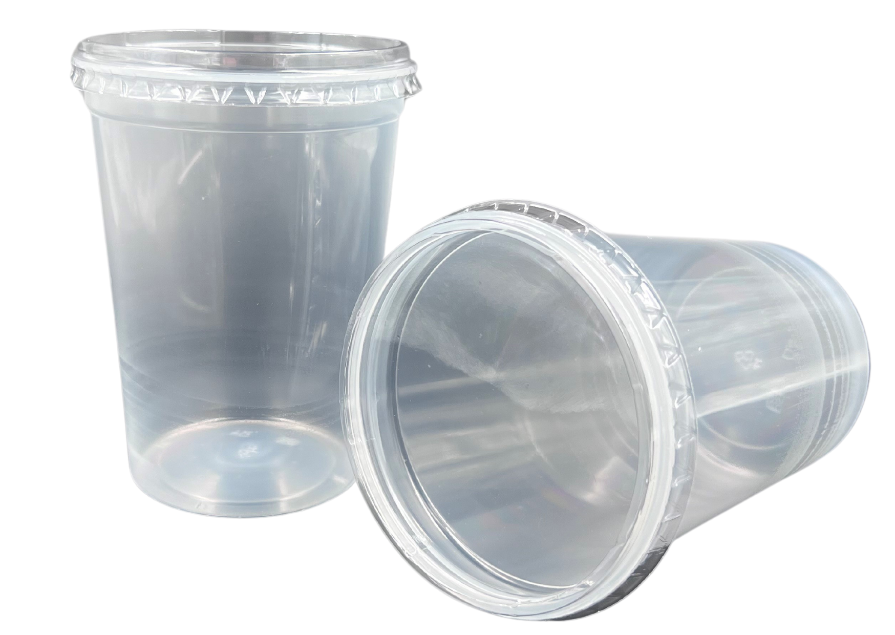 Bucker / Cup with Lid Transparent / 1,0 L / 500 Pieces